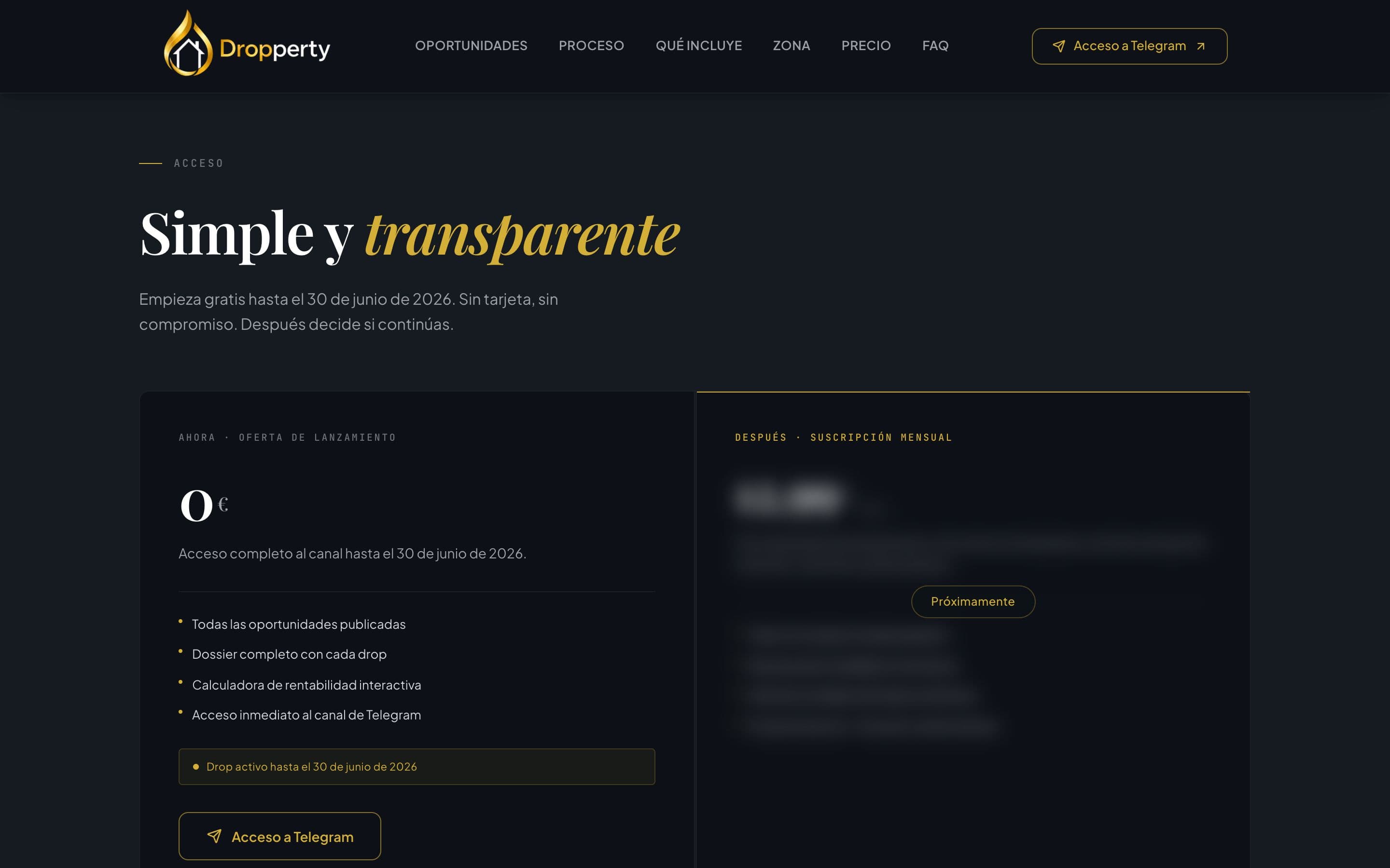 Acceso simple y transparente