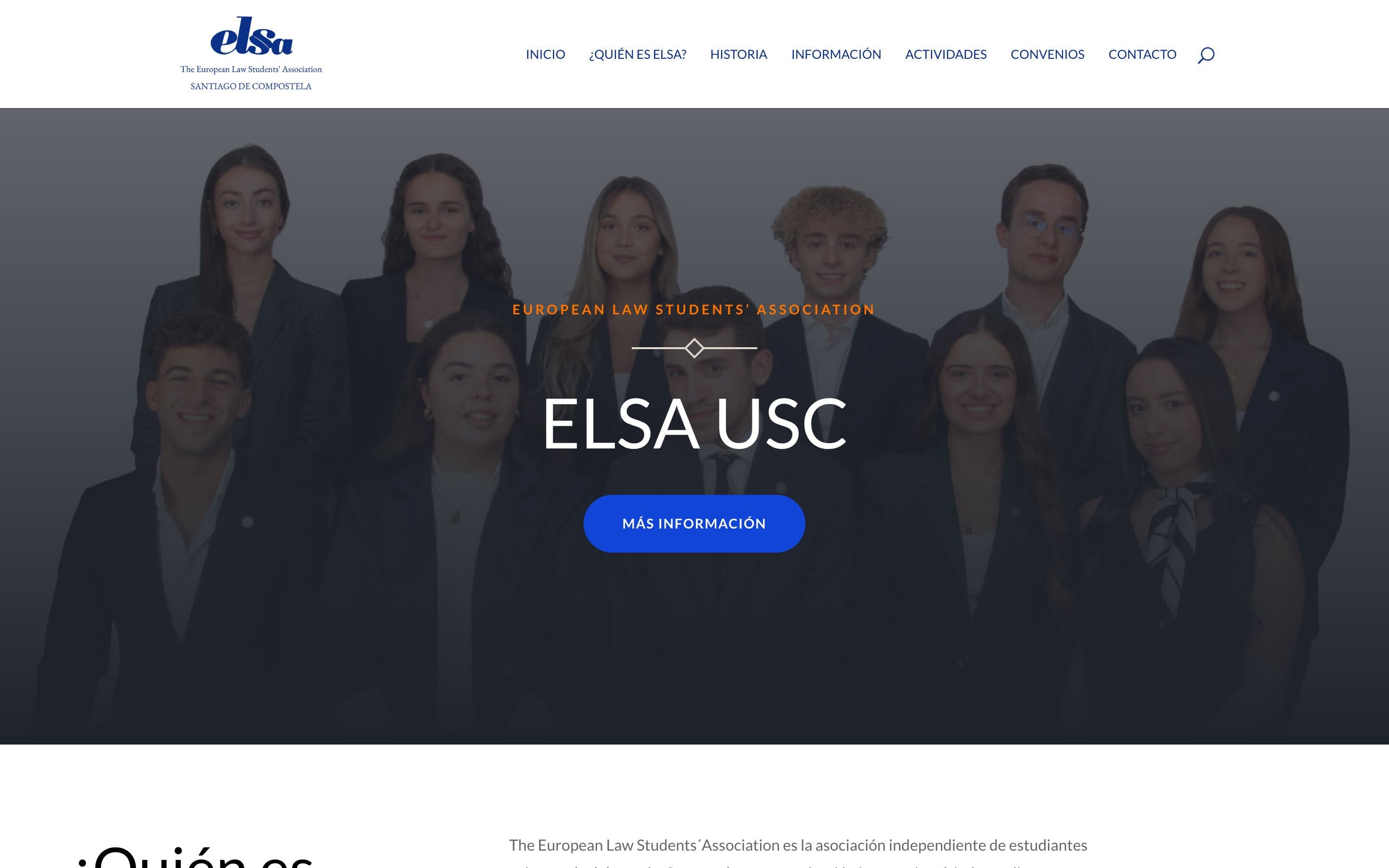 Diseño web para Elsa Santiago de Compostela