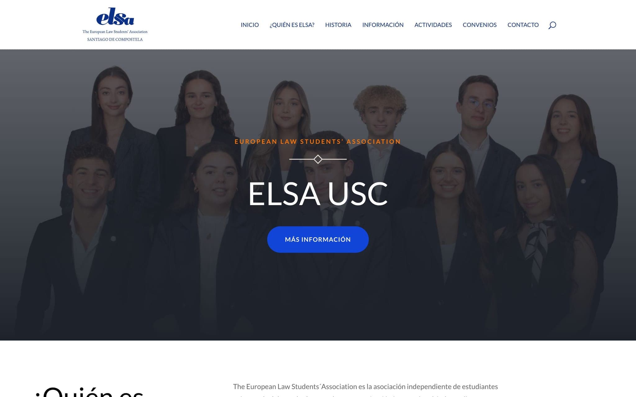 Captura de la web de Elsa Santiago de Compostela