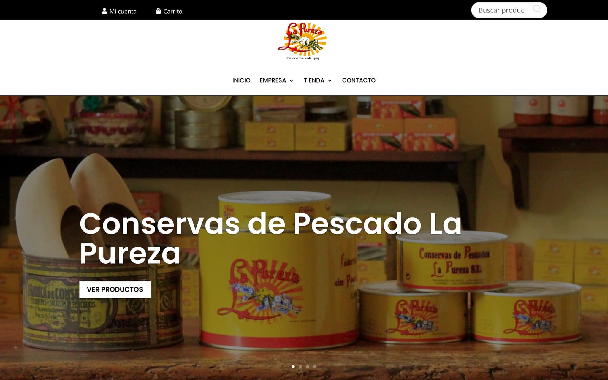 Captura de la web de La Pureza